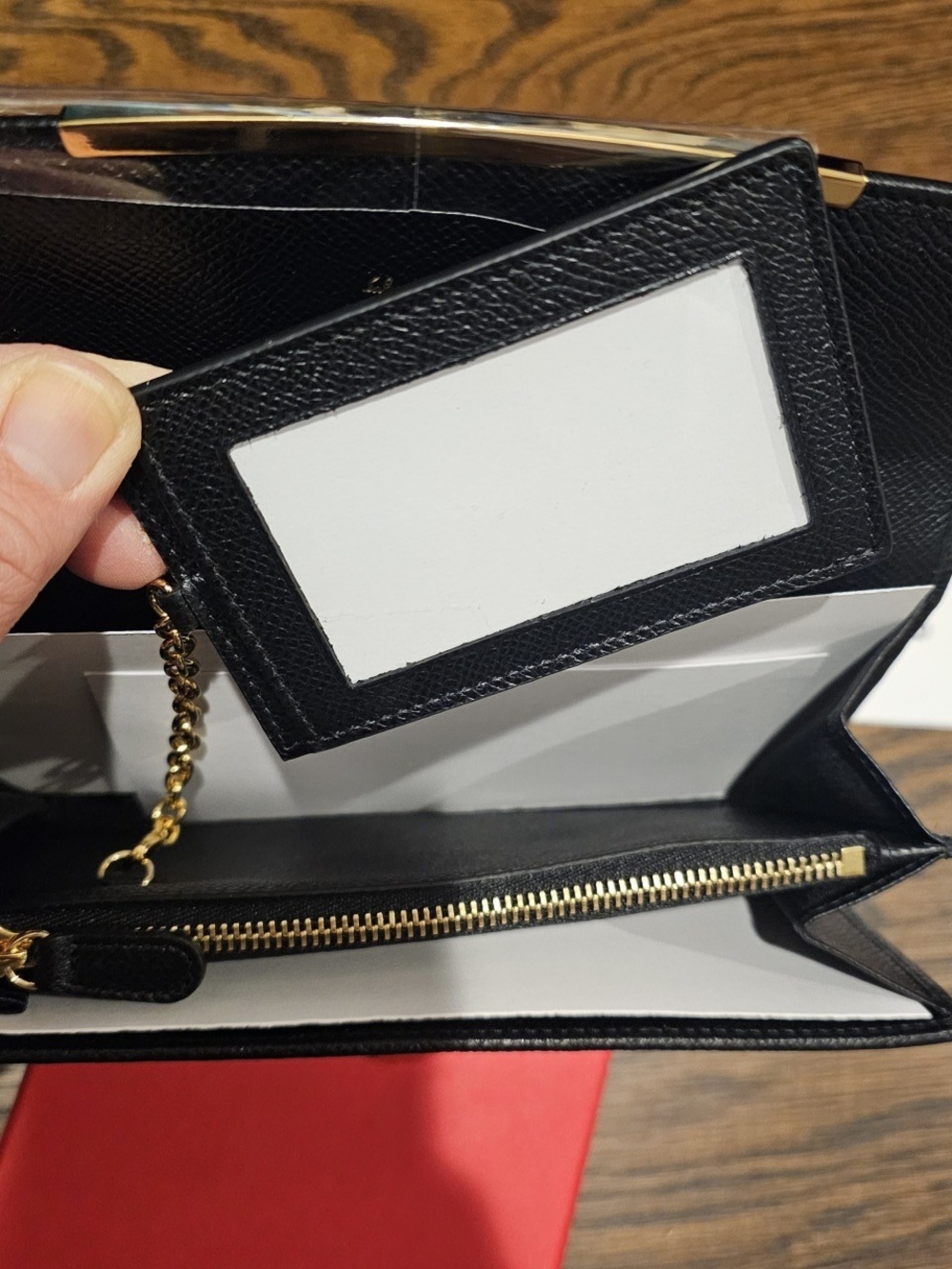 Salvatore Ferragamo Black Leather Gancini Continental Wallet - Picture 8 of 15
